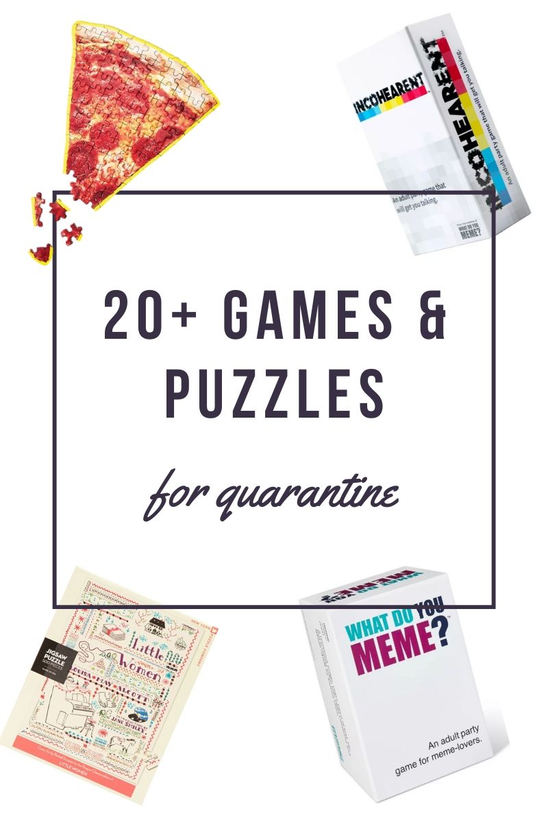 20+ Games & Puzzles for Quarantine Fun
